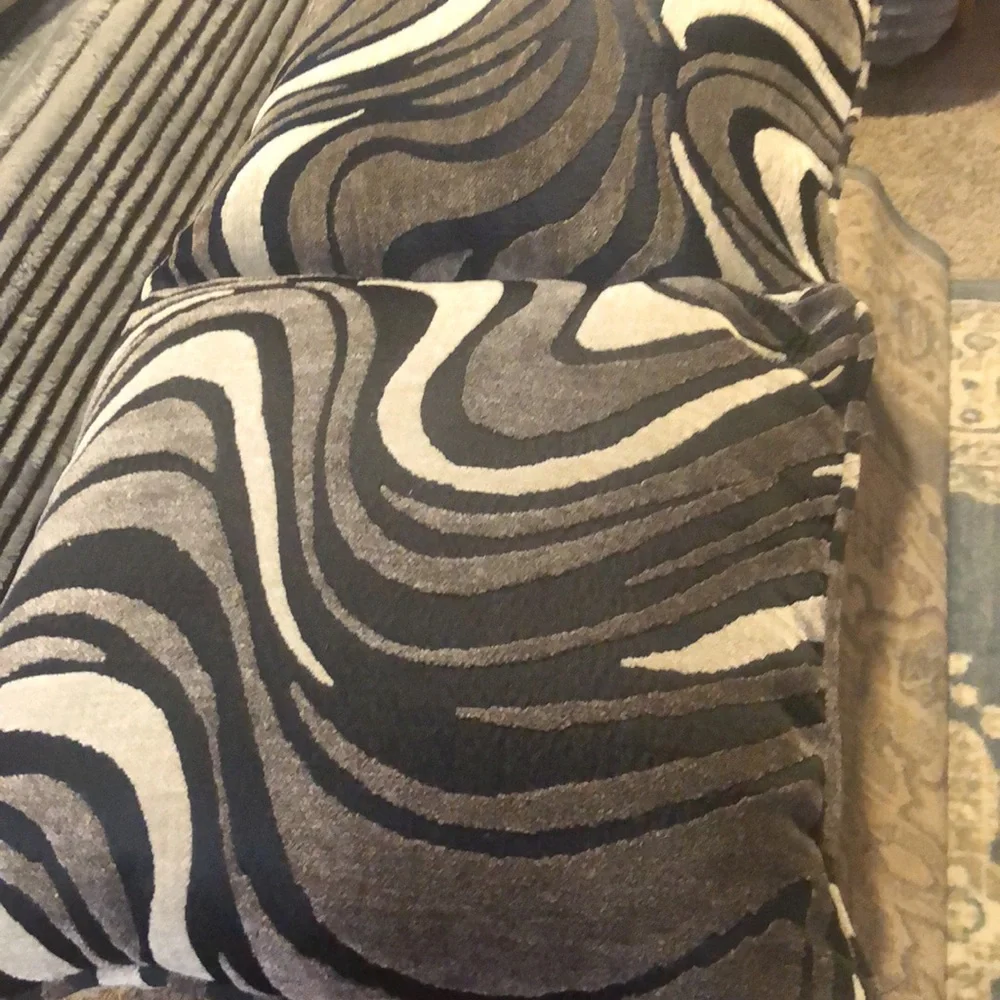 Decorative Throw Pillow Set in Black, Gray, and Cream
